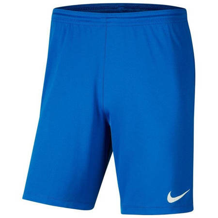 Spodenki dziecięce Nike Dri-FIT Park III niebieskie poliestrowe XL